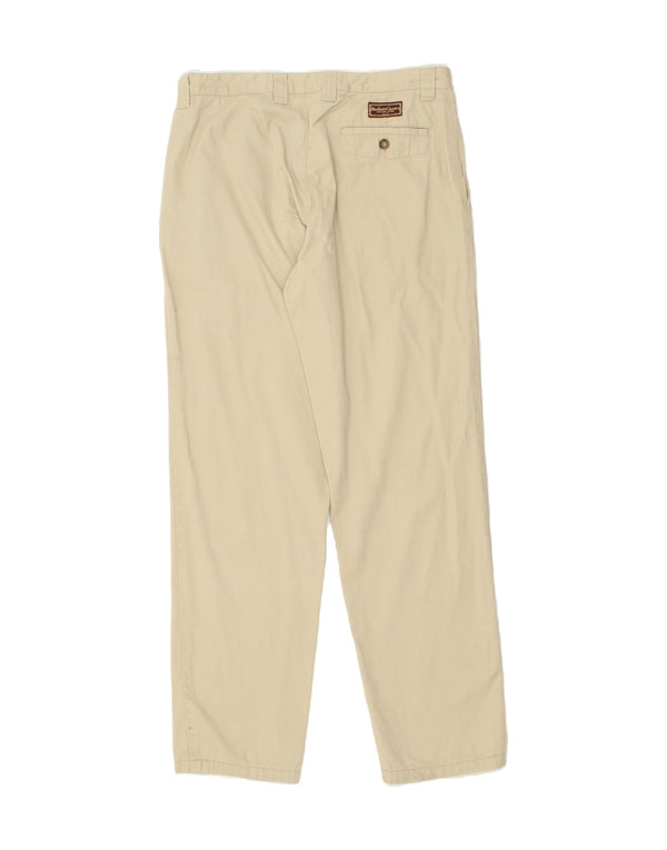 MARLBORO CLASSICS Mens Straight Chino Trousers EU 50 Large W32 L32 Beige