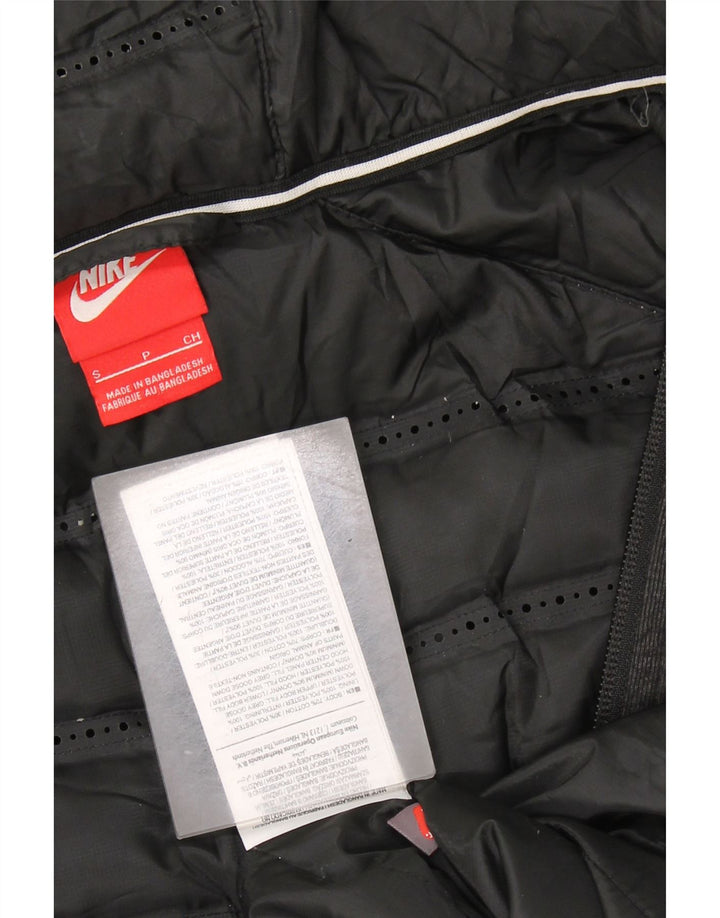 Palton NIKE pentru femei, supradimensionat, cu glugă, UK 10, poliester, gri mic