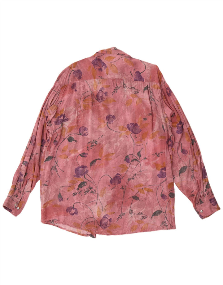 Cămașă pentru bărbați Casa Moda XL Burgundy Floral