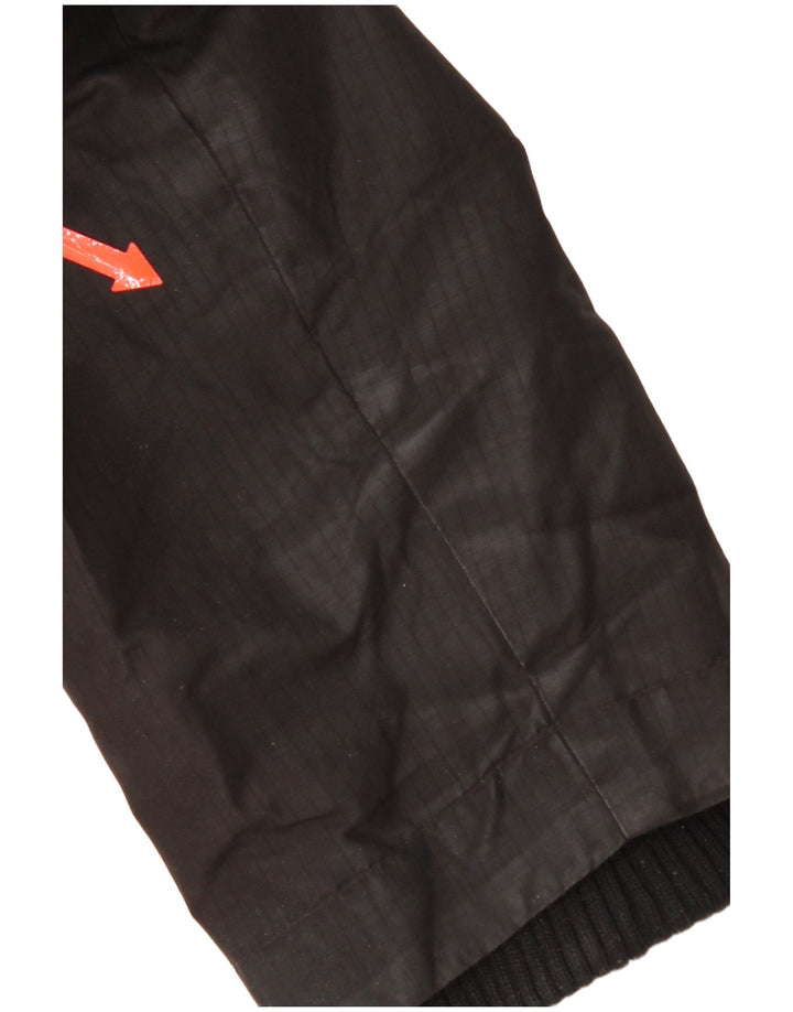 Jachetă de vânt cu glugă Superdry pentru femei UK 14 Poliester negru mare