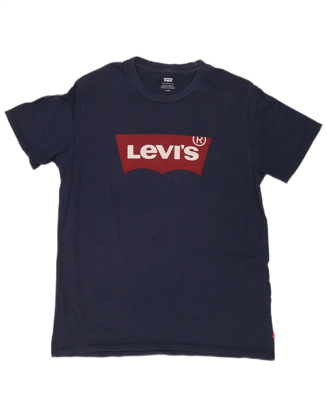 Tricou grafic pentru bărbați LEVI'S Top mediu din bumbac bleumarin