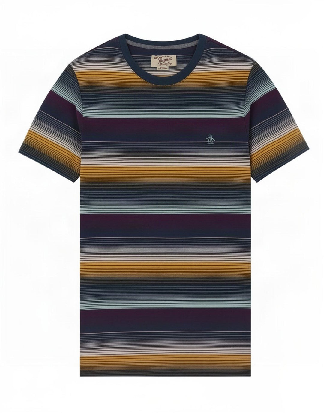 Tricou pentru bărbați Penguin Top Mediu Multicolore în dungi