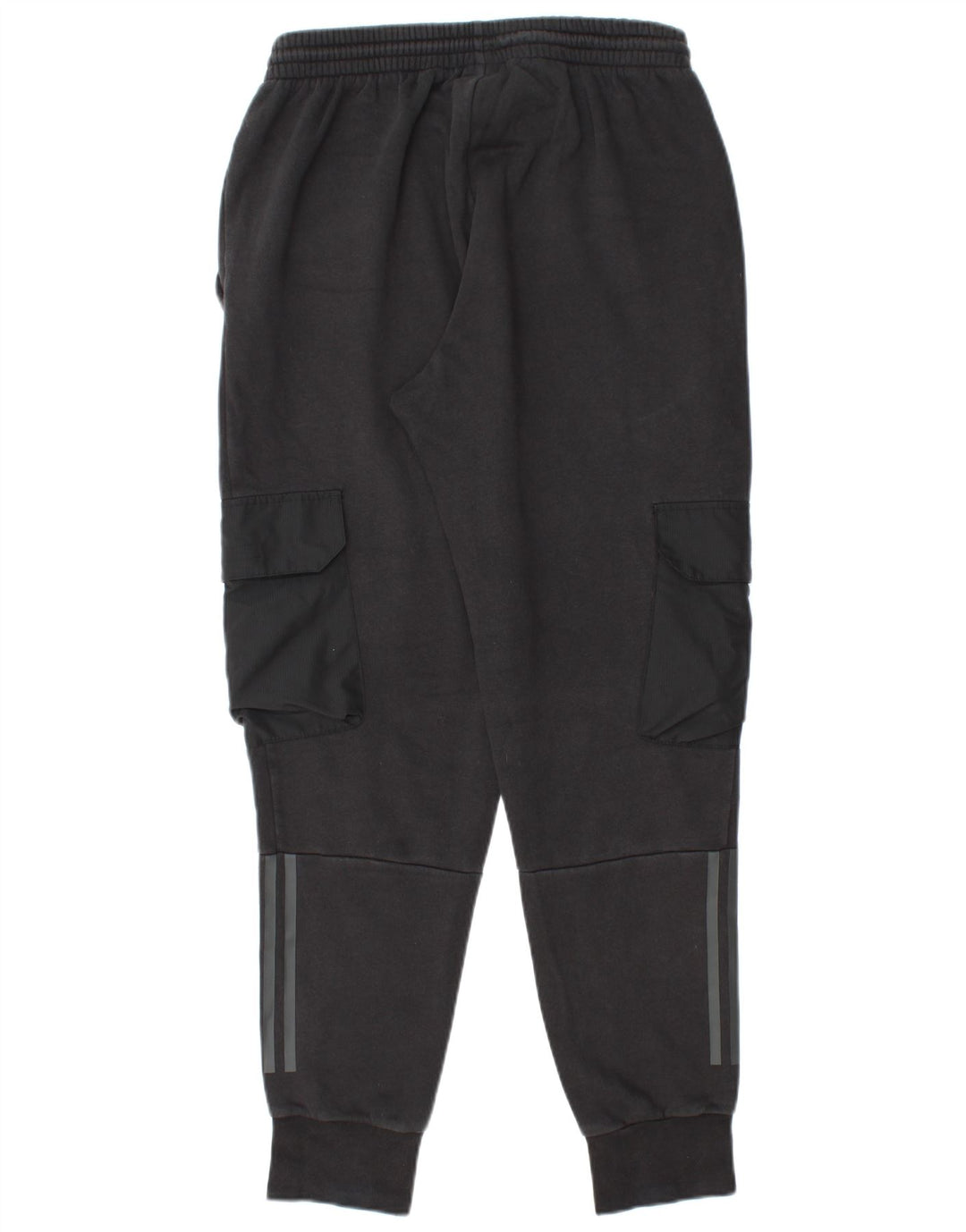 Pantaloni de trening cargo ADIDAS pentru bărbați Joggeri, bumbac mediu negru