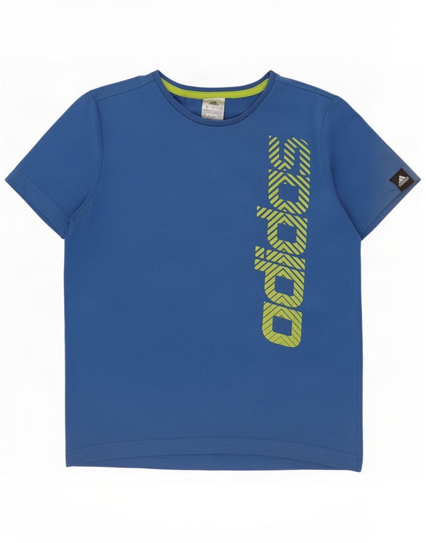 Tricou grafic Adidas pentru băieți Top 11-12 ani albastru