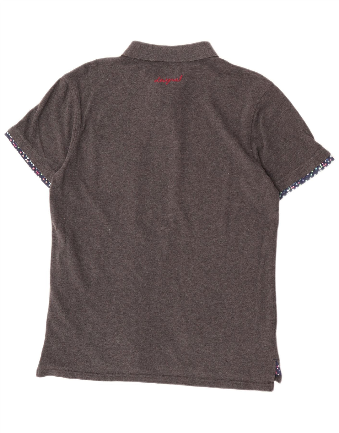 Tricou polo Desigual pentru bărbați, mare, gri