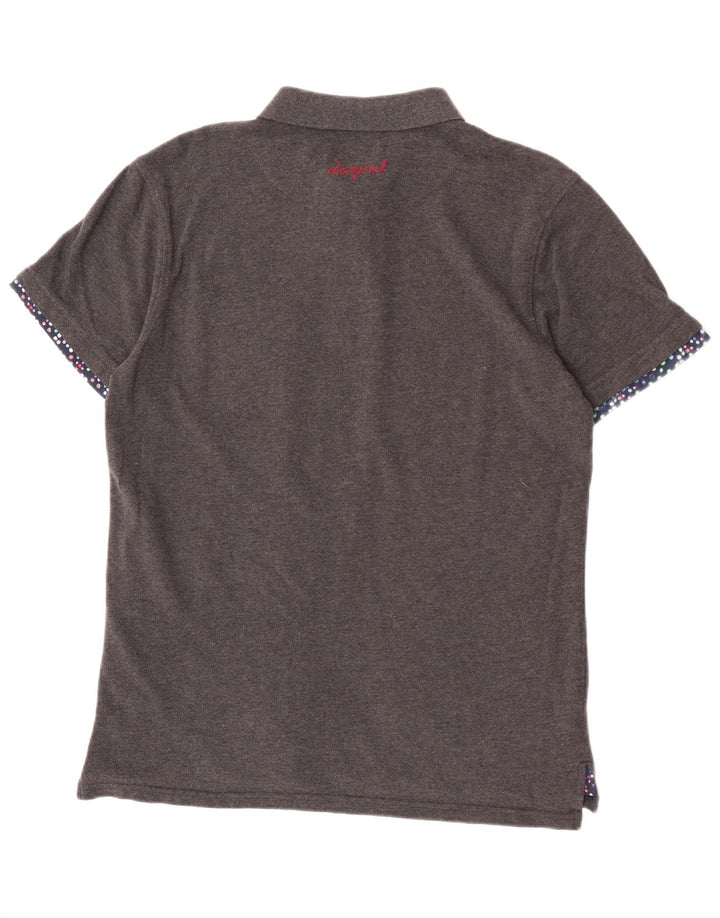Tricou polo Desigual pentru bărbați, mare, gri