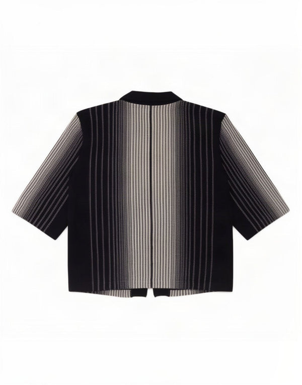 Top cardigan vintage pentru femei UK 16 mare cu dungi negre