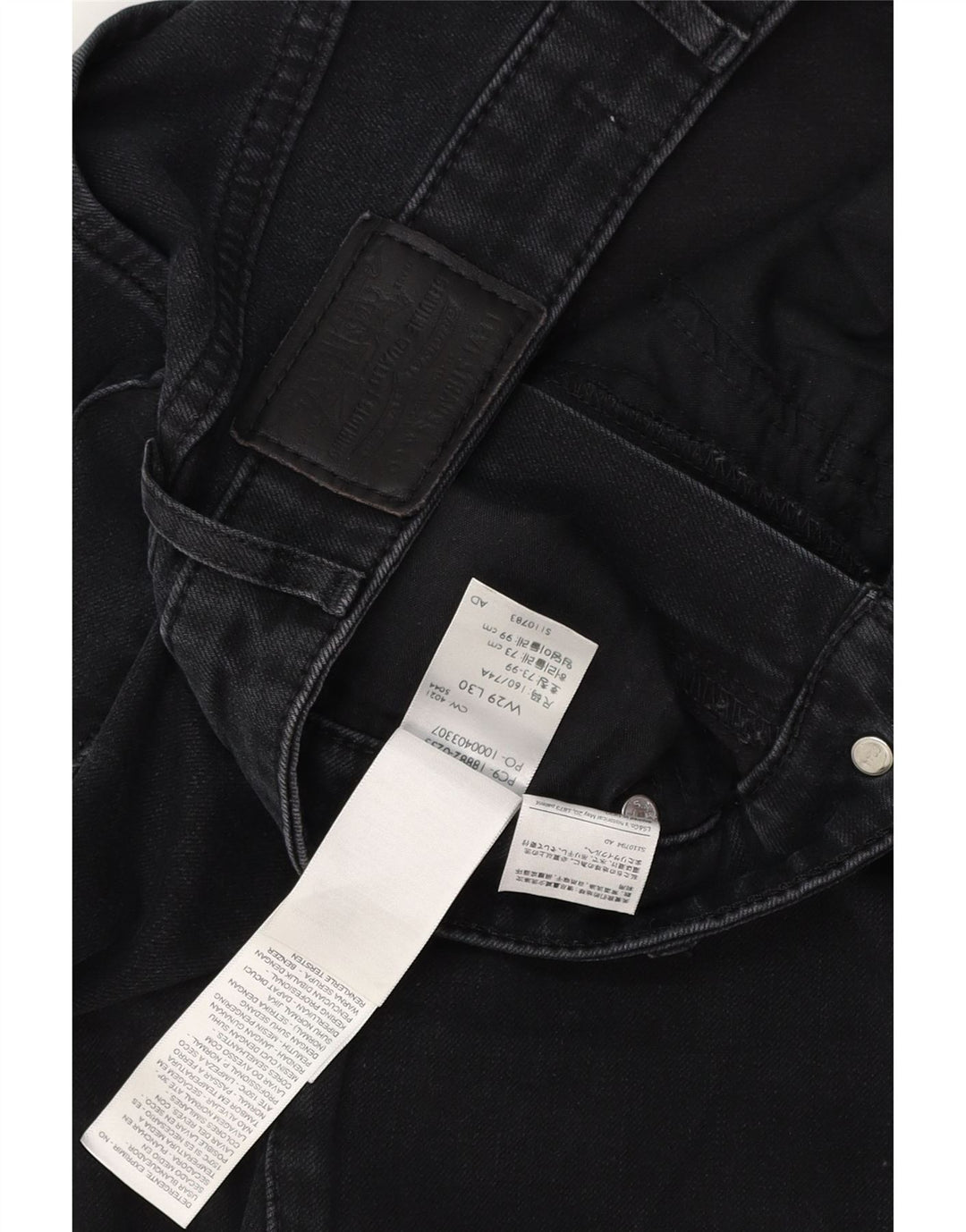Blugi skinny 721 cu talie înaltă pentru femei LEVI'S L29 L30 bumbac negru