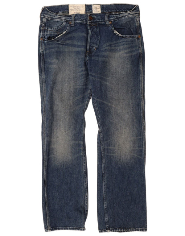 Blugi pentru bărbați Wrangler Ace drepte W34 L32 Bumbac albastru