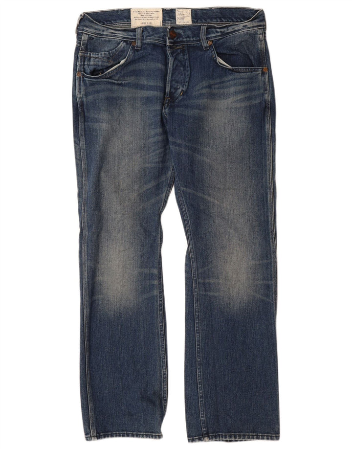 Blugi pentru bărbați Wrangler Ace drepte W34 L32 Bumbac albastru