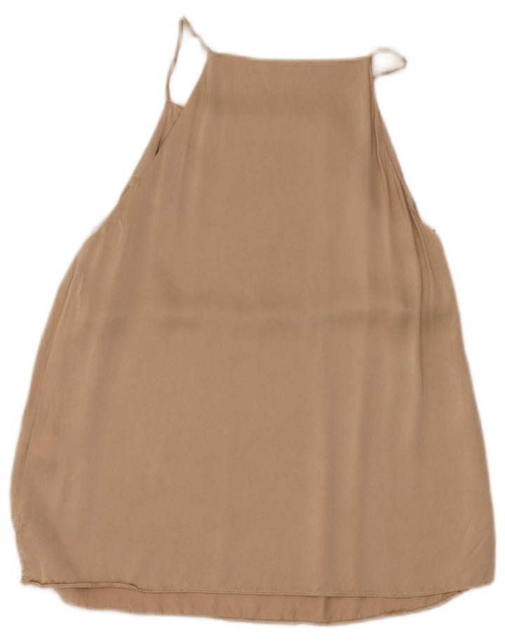 Top camis pentru femei Zara UK 10 Small Beige Viscose