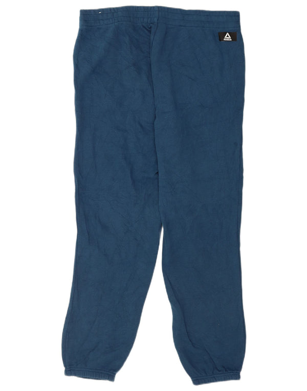 Pantaloni de trening pentru femei Reebok Pantaloni de jogging UK 14 Mare Bumbac bleumarin