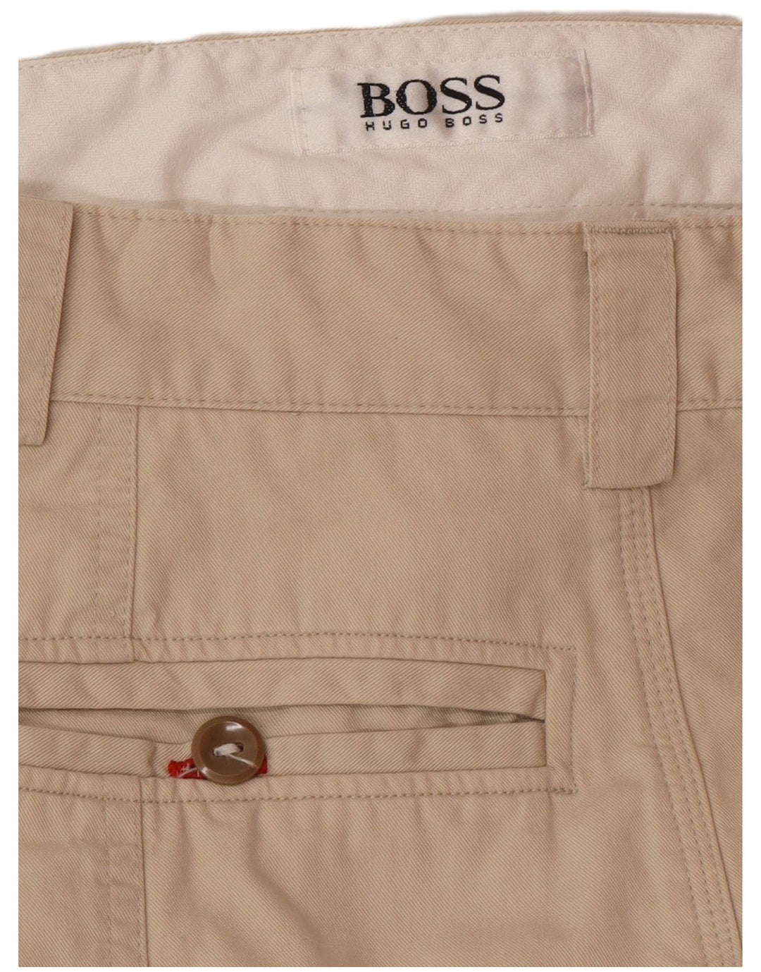 Pantaloni chino pentru bărbați HUGO BOSS L34 L32 bumbac bej