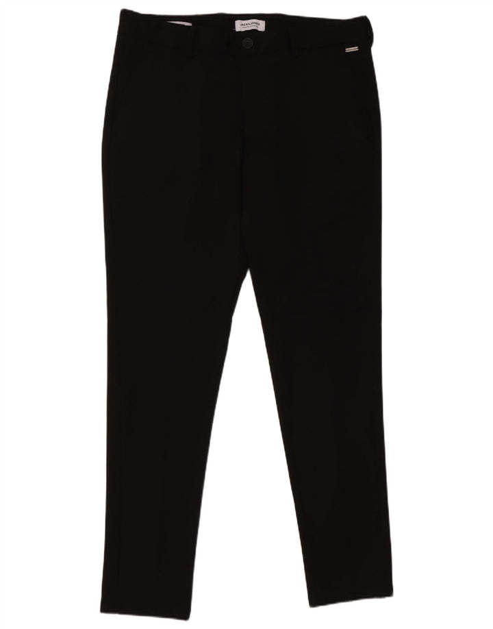 Pantaloni casual slim pentru bărbați Jack & Jones L34 L32 Poliester negru