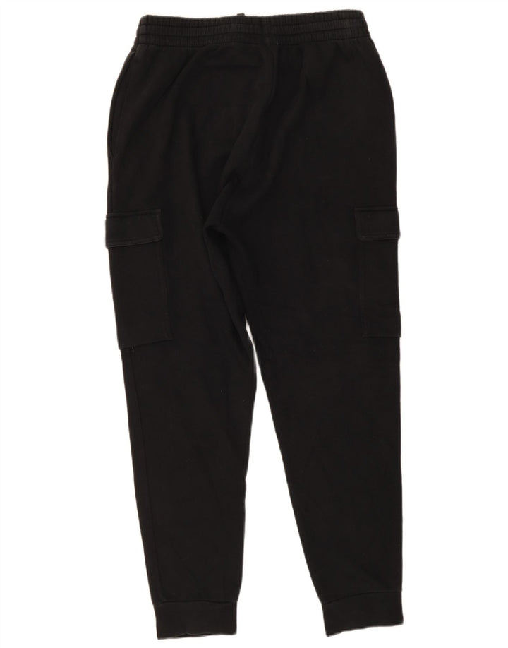 Pantaloni de trening Adidas pentru bărbați Cargo Pantaloni de jogging, bumbac mediu negru