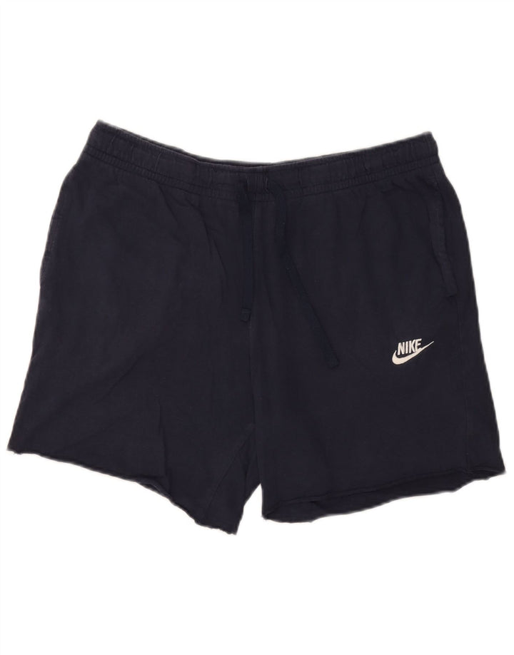 Pantaloni scurți sport Nike pentru bărbați, mari, albastru, bumbac
