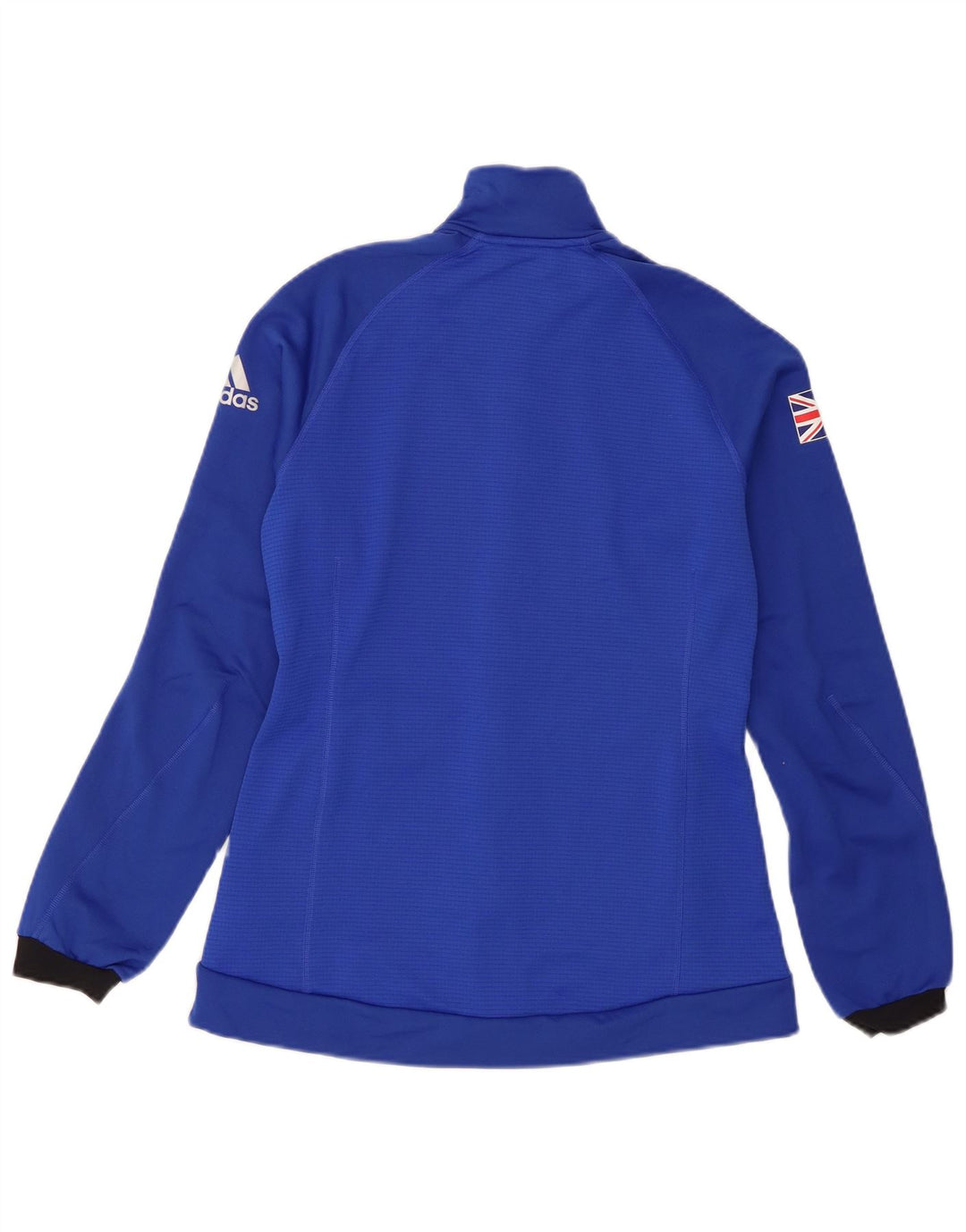 Jachetă de top pentru trening Adidas pentru femei UK 12 Poliester albastru mediu