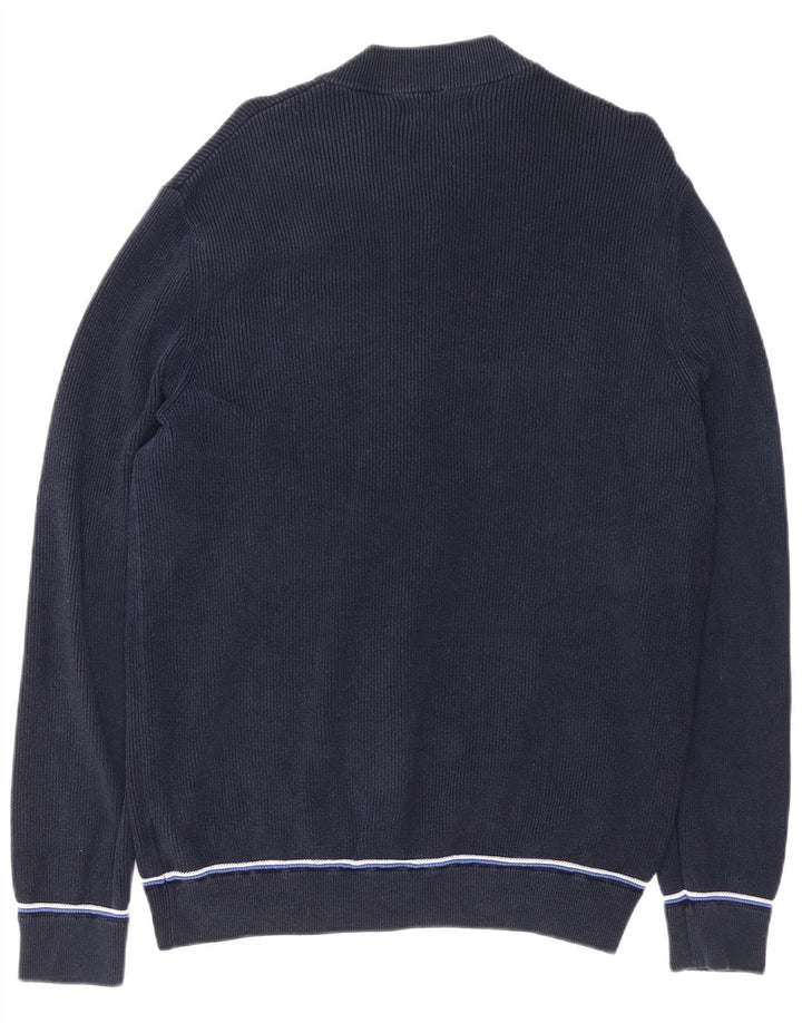 Pulover cardigan pentru bărbați Blue Harbour, bumbac XL bleumarin