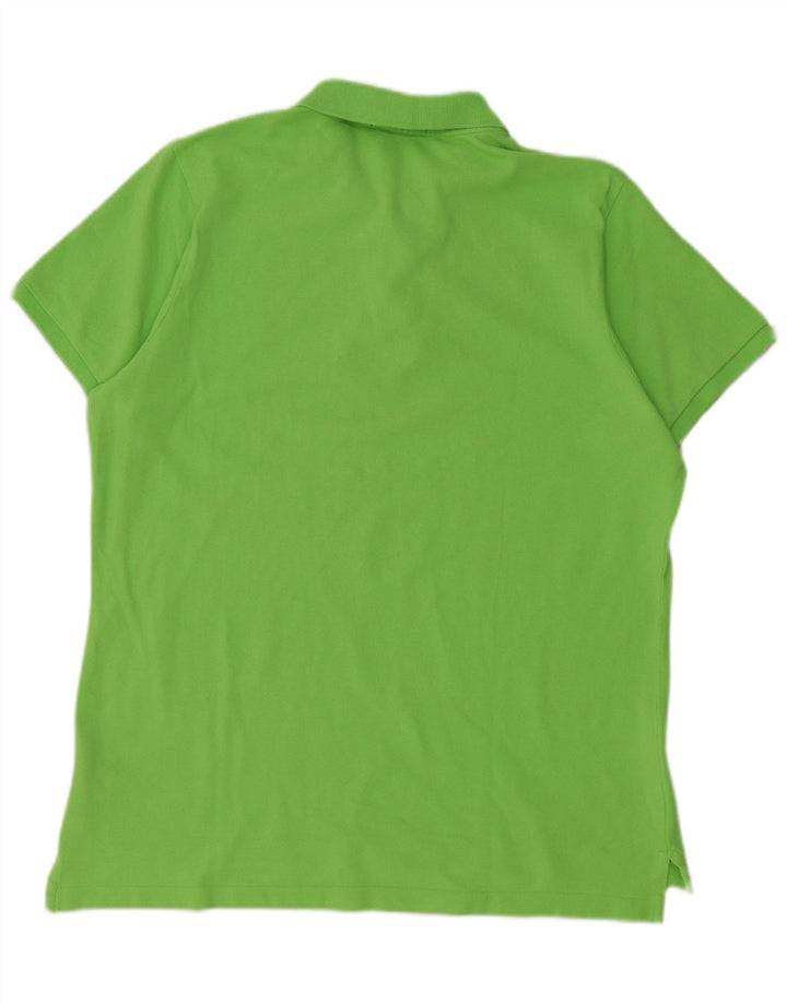 Tricou polo RALPH LAUREN pentru femei, UK 18 XL, bumbac verde