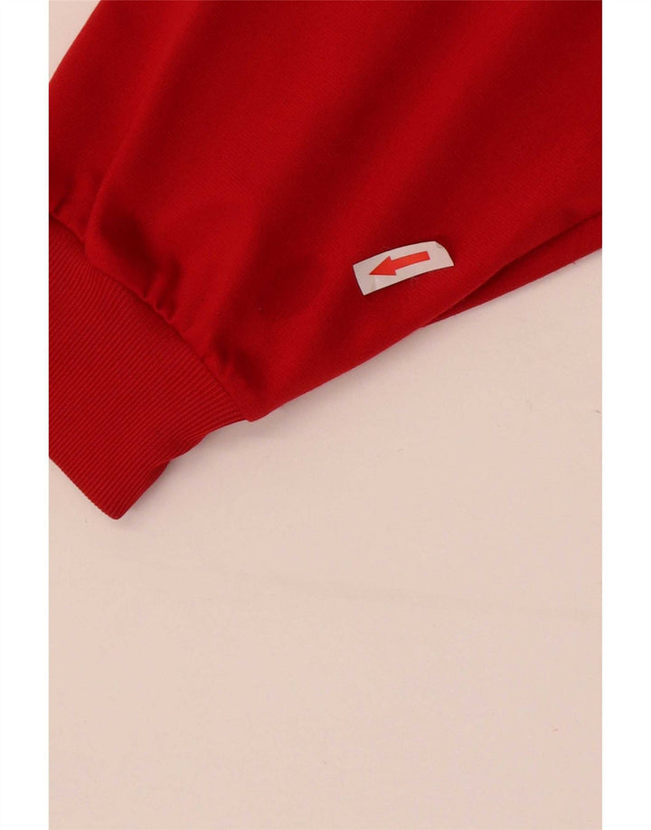 Jachetă de trening Adidas pentru bărbați Marea Britanie 40/42 Poliester Colorblock Roșu Mediu