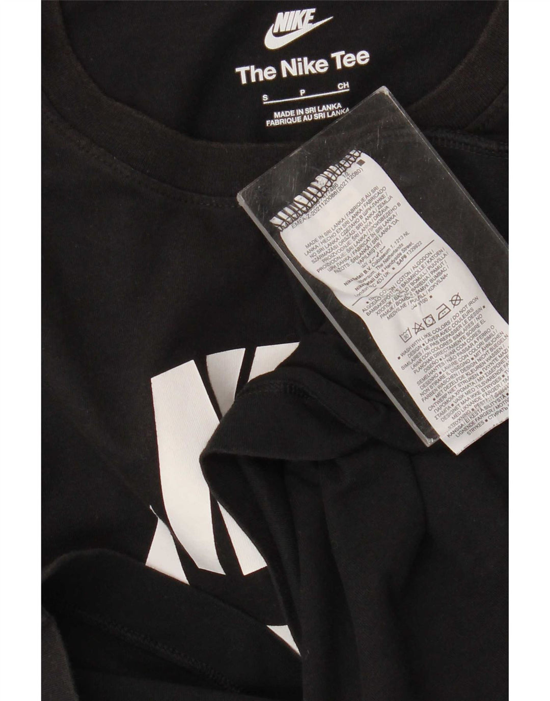 Tricou grafic Nike pentru bărbați Top mic, negru, bumbac