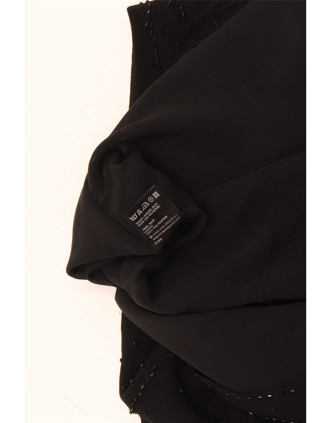 Bluză fără mâneci pentru femei Marks & Spencer UK 20 2XL Mătase neagră