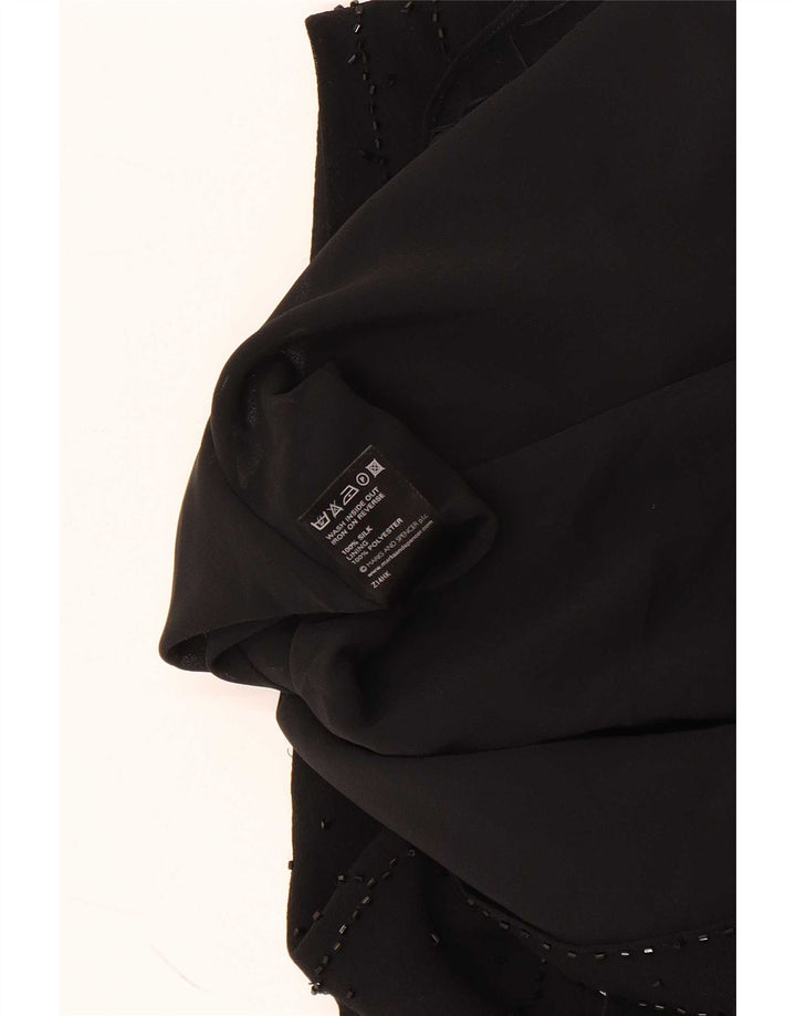 Bluză fără mâneci pentru femei Marks & Spencer UK 20 2XL Mătase neagră