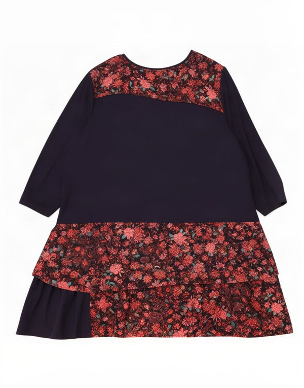 Rochie cu mâneci 3/4 pentru femei Joe Browns UK 26 5XL Bleumarin Floral