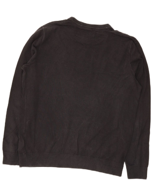Pulover Calvin Klein Jeans pentru bărbați, bumbac negru mare