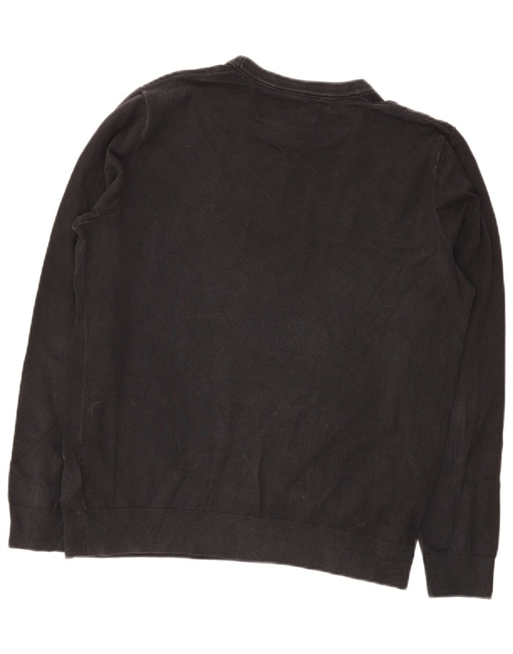 Pulover Calvin Klein Jeans pentru bărbați, bumbac negru mare