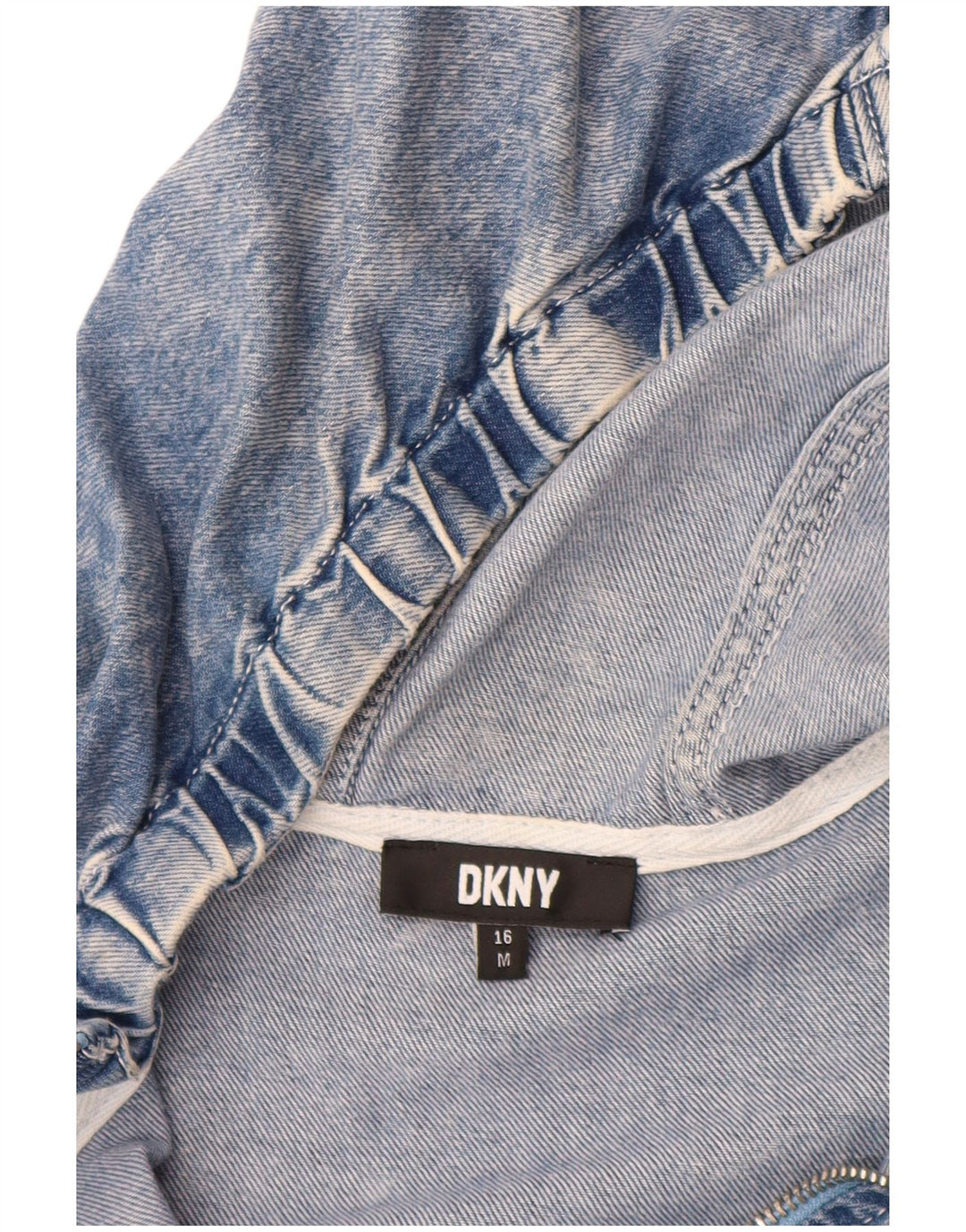 DKNY Băieți Pulover Grafic Jachetă Denim 15-16 Ani Bumbac Albastru Mediu