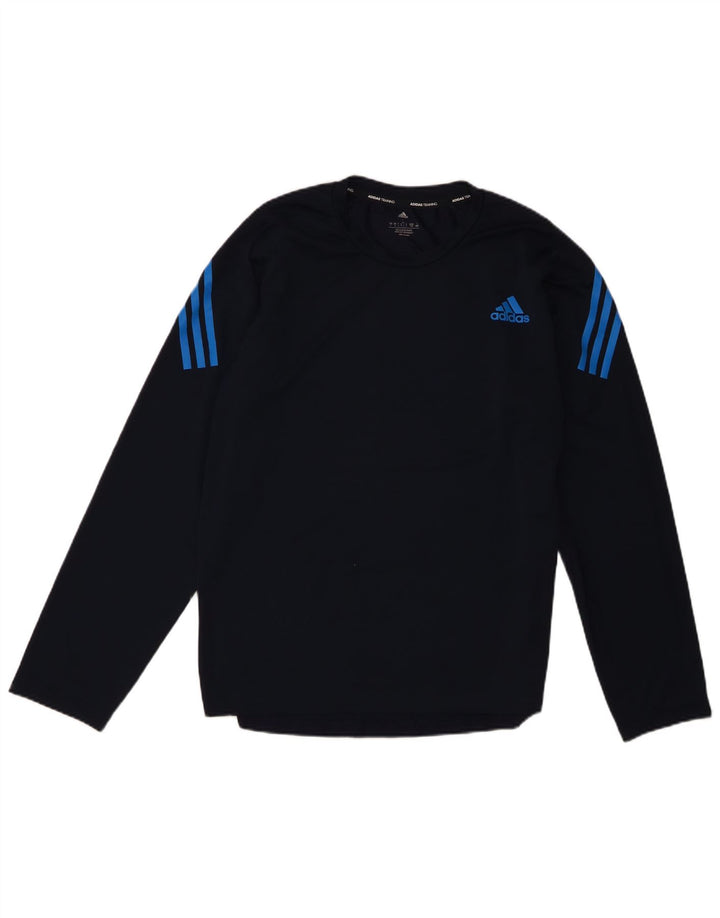 Top pentru bărbați Adidas cu mânecă lungă, mare, bleumarin, poliester