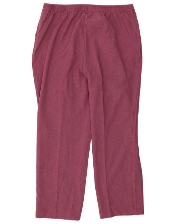 Pantaloni tăiați pentru femei Marks & Spencer UK 18 XL W38 L26 roz caroserie