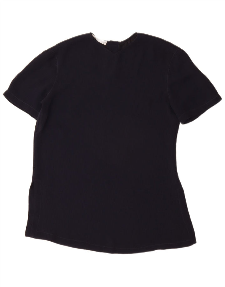 EMPORIO ARMANI Bluză Femei Top UK 12 Medium Bleumarin