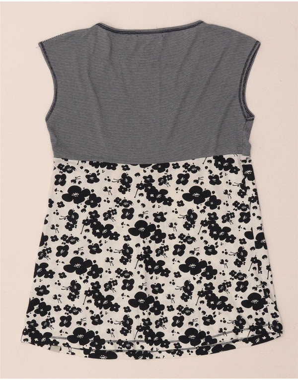 Bluză fără mâneci pentru femei CONVERSE UK 12 Medium Bluemarin Floral Bumbac