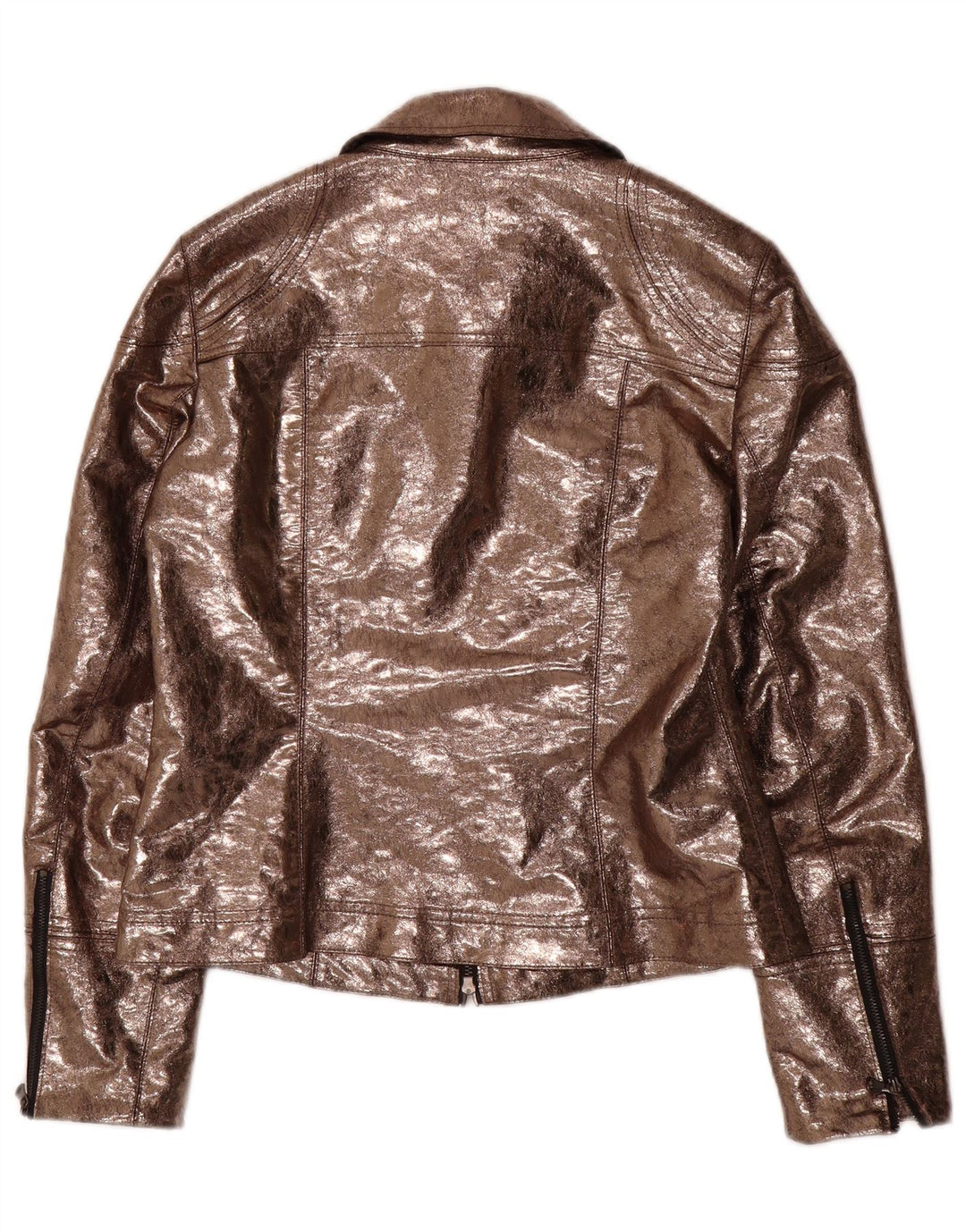 AMBIENTE Jachetă utilitare din piele artificială pentru femei UK 14 Poliester maro mare