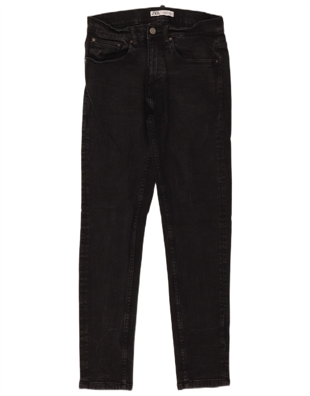 Blugi skinny pentru bărbați Zara EU 40 Medium W30 L30 Bumbac negru