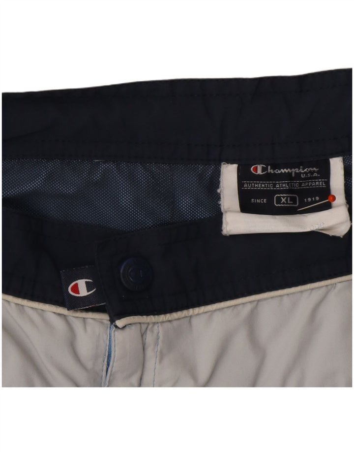 Pantaloni scurți de înot pentru bărbați CHAMPION XL, albastru, poliester color bloc