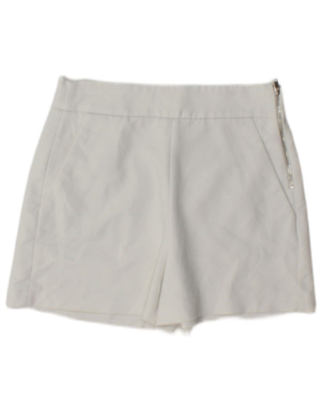 Pantaloni scurți chino pentru femei Zara XS W24 poliester alb