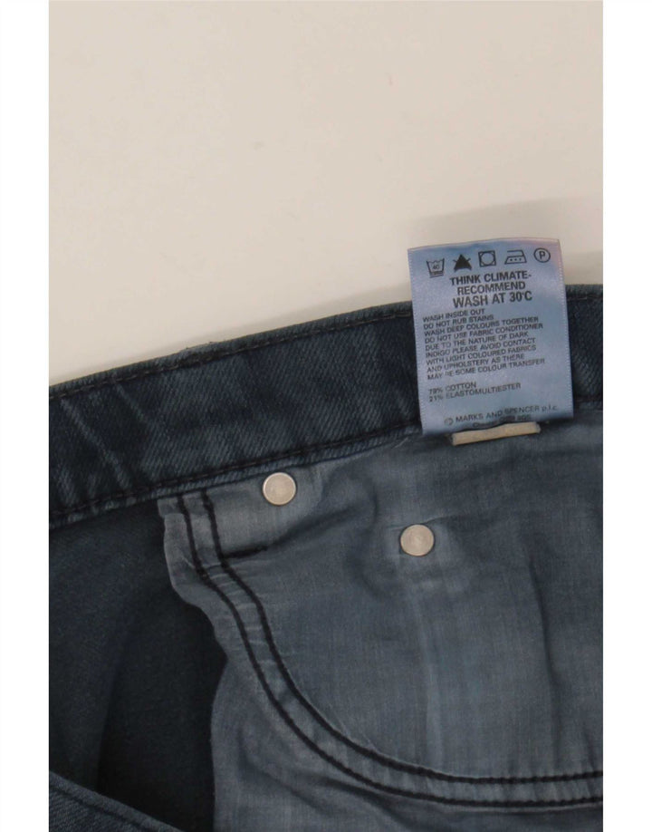 Blugi drepti pentru bărbați Marks & Spencer Blue Harbour W34 L31 Bumbac bleumarin