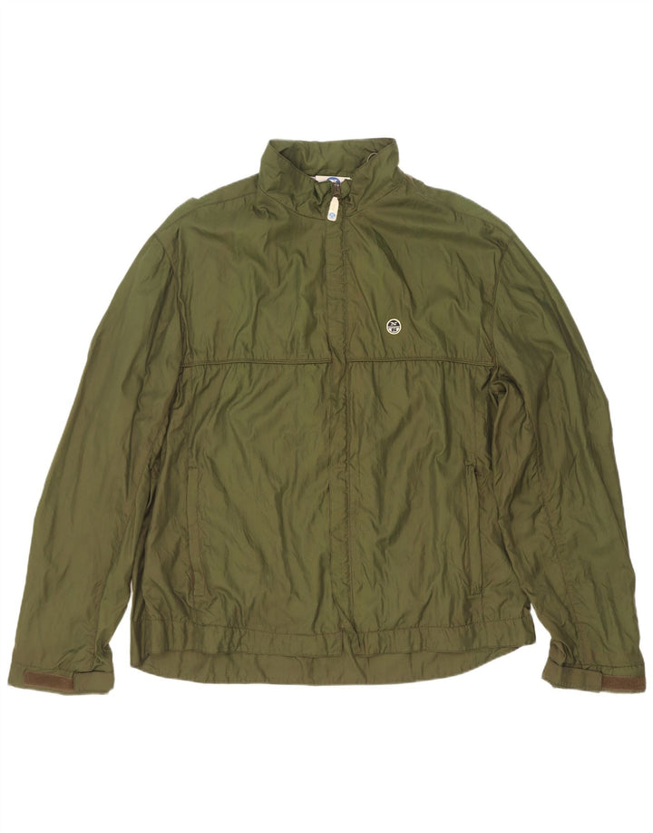 Jachetă de ploaie North Sails pentru bărbați UK 42 XL, verde, poliamidă