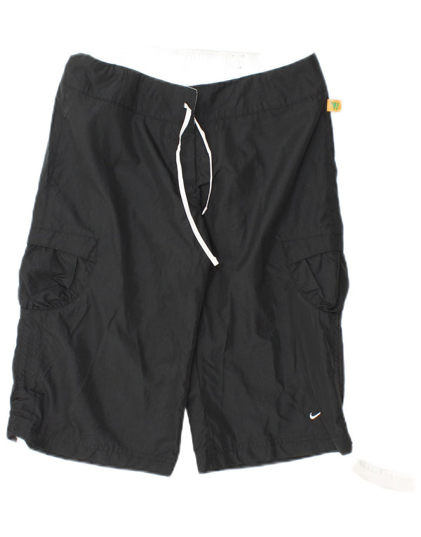 Pantaloni scurți de înot Nike pentru femei US 0/2 XS poliester negru