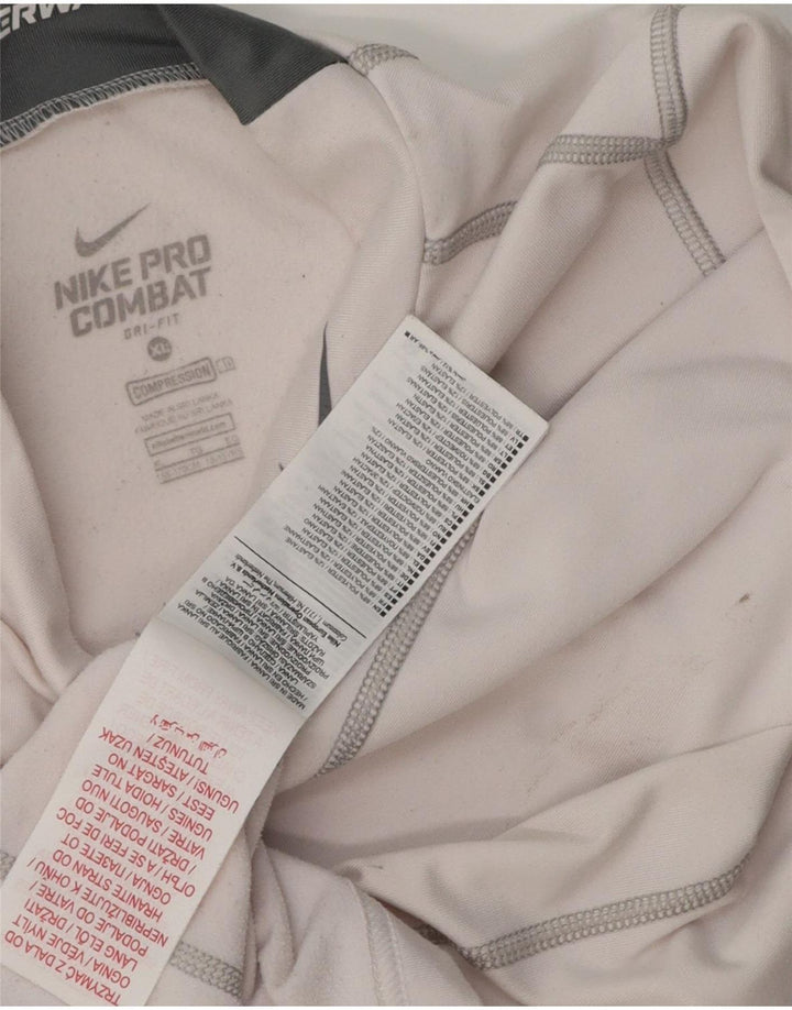 Nike băieți Dri Fit Top cu mânecă lungă 13-14 ani XL poliester alb