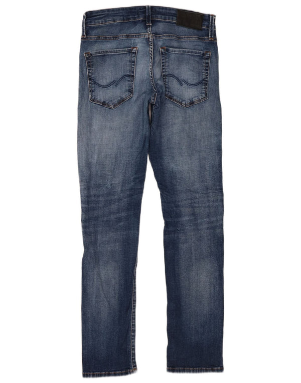 Blugi Jack & Jones GLENN Slim pentru bărbați W28 L30, bumbac albastru