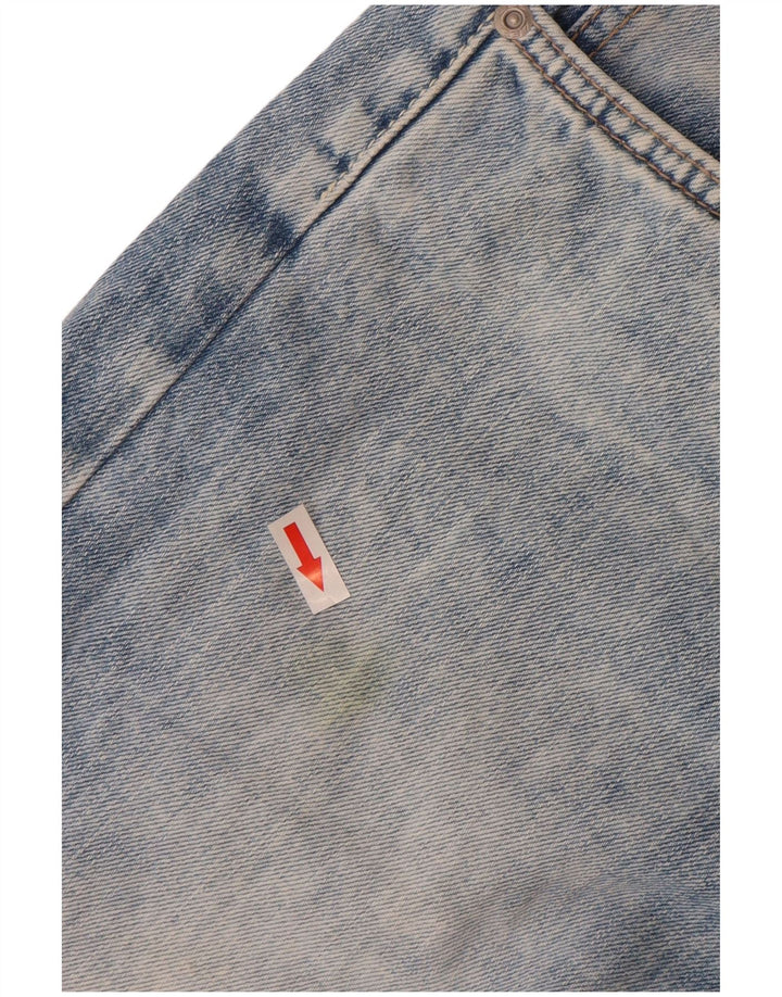 Pantaloni scurți din blugi pentru bărbați Lee W32, bumbac albastru mediu