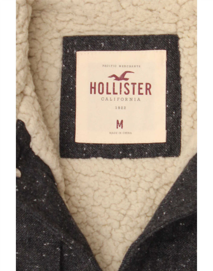 Jachetă Sherpa Hollister pentru bărbați UK 38 Medium Gri Poliester