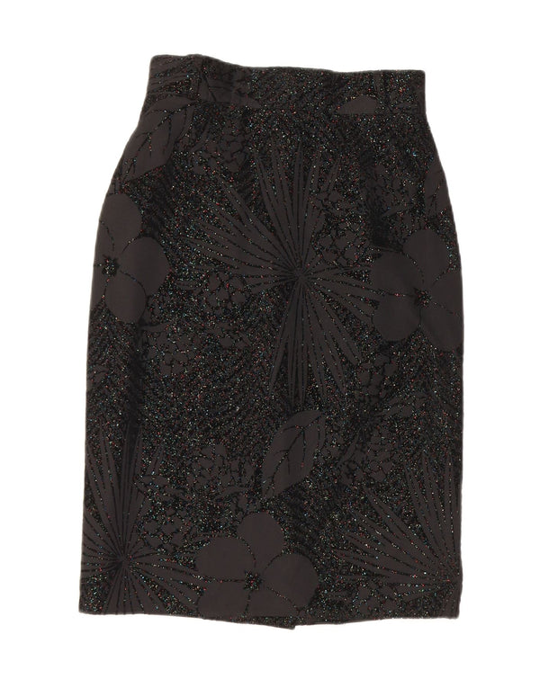 Fusta creion pentru femei Charles Vogele EU 36 Small W26 Poliester floral negru