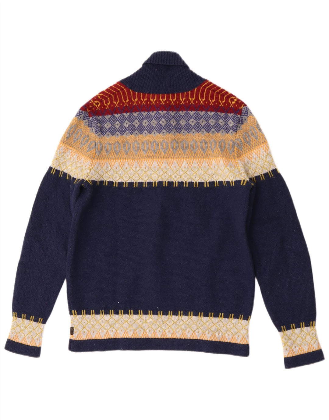 Pulover Levi's pentru bărbați, cu gât șal, albastru mijlociu, color block
