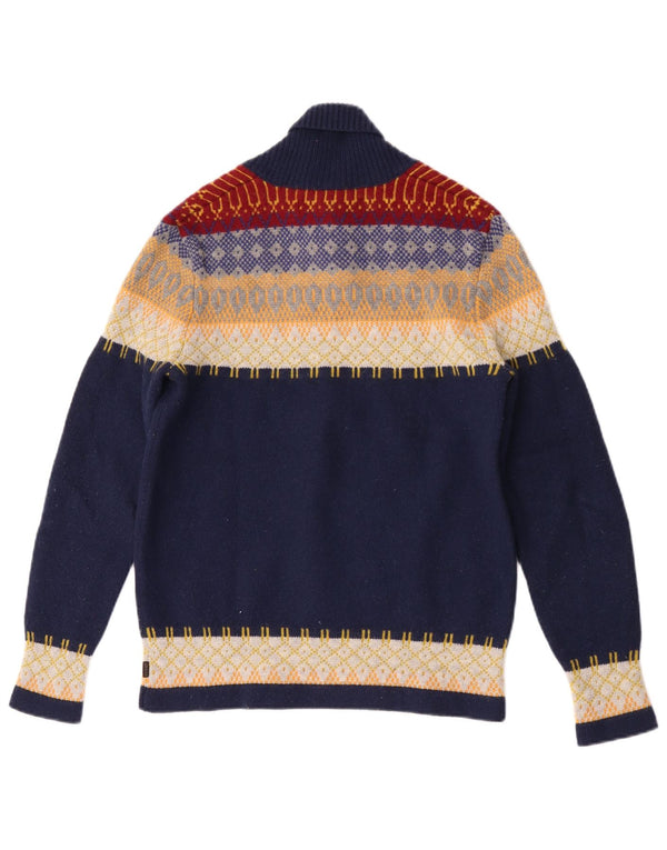 Pulover Levi's pentru bărbați, cu gât șal, albastru mijlociu, color block