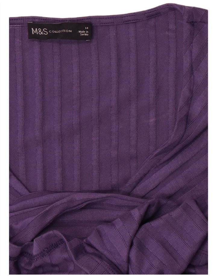 Rochie A-Line pentru femei Marks & Spencer UK 14 Medium Purple Dungat
